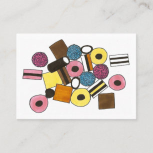 Licoriesallat Candies Candy Shop Sweets Foodie Visitkort