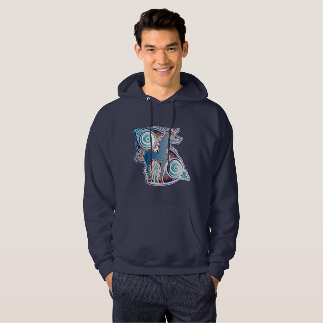 Licorne celtique hoodie (Hel framsida)