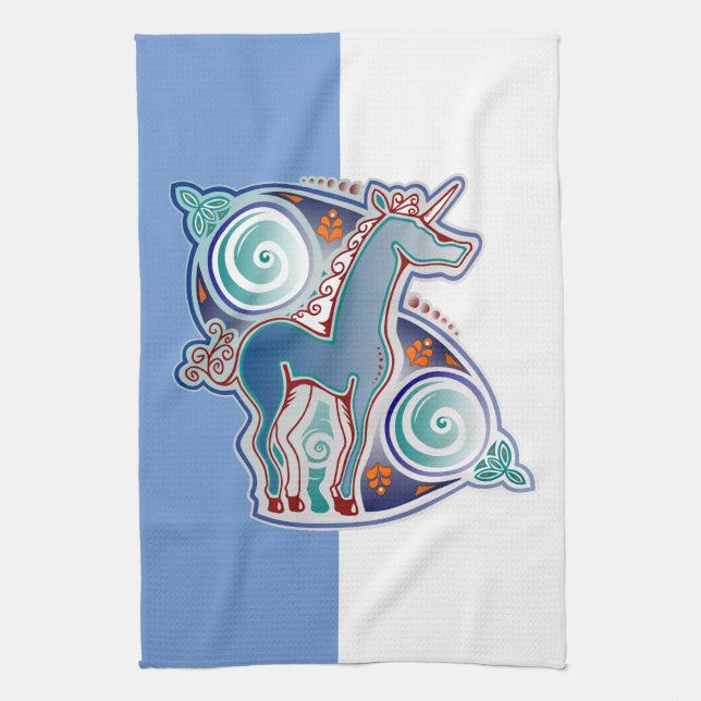 Licorne celtique kökshandduk (Vertikal)