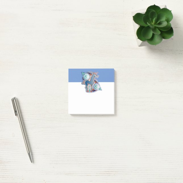 Licorne celtique post-it block (Kontor)