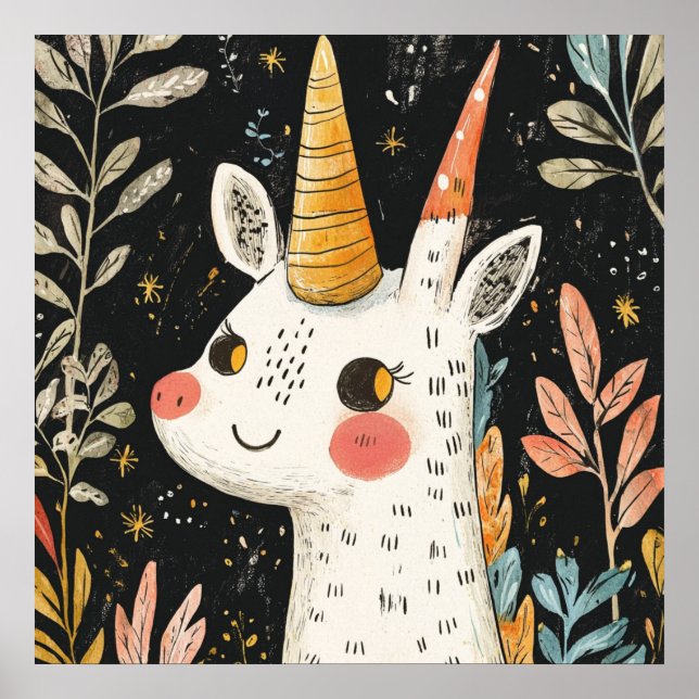 Licorne fantaisiste 🌟🦄 poster (Framsidan)
