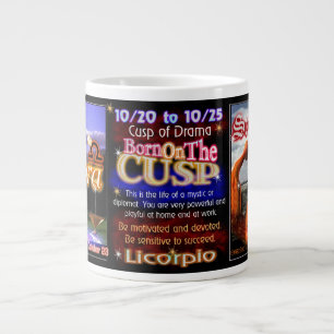 Licorpio - Libra Scorpio zodiac Cgroups av Valxart Jumbo Mugg