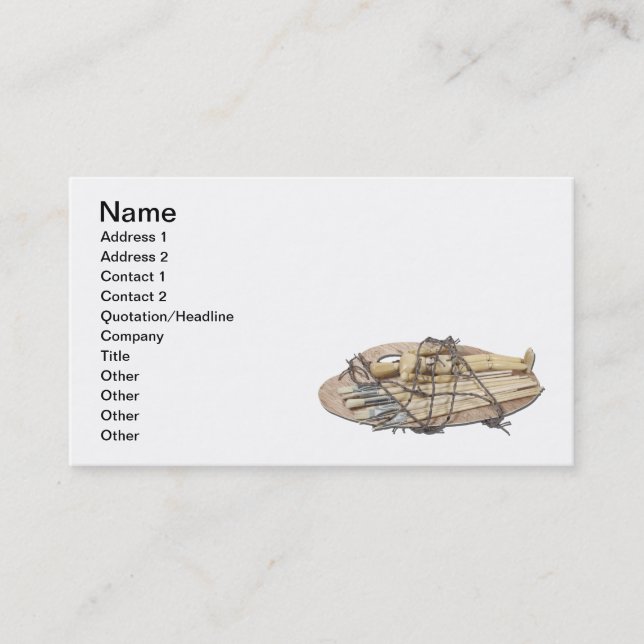 Lida för konst visitkort (Framsida)