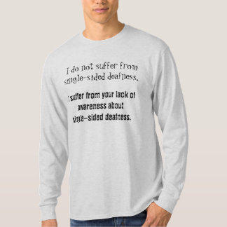 Lida inte den enkelsidiga döva medvetenhetskjortan tee shirt