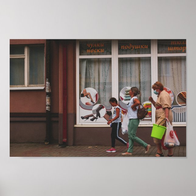 Lida Vitryssland Arkitektur Gata 3 Generationer Poster (Framsidan)