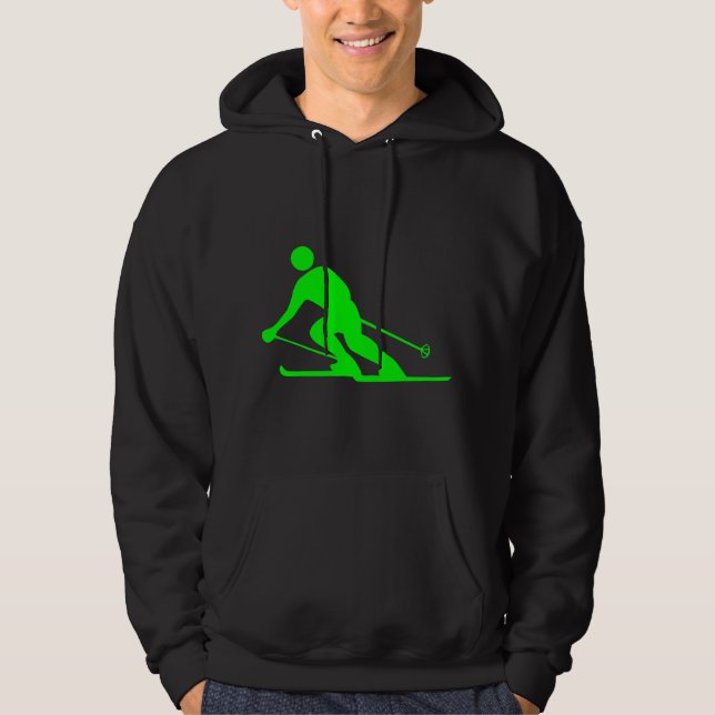 Lidande - Grön Sweatshirt Med Luva (Framsida)