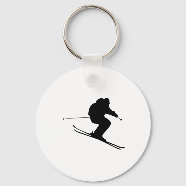 Lidande Ski  Nyckelring (Framsida)