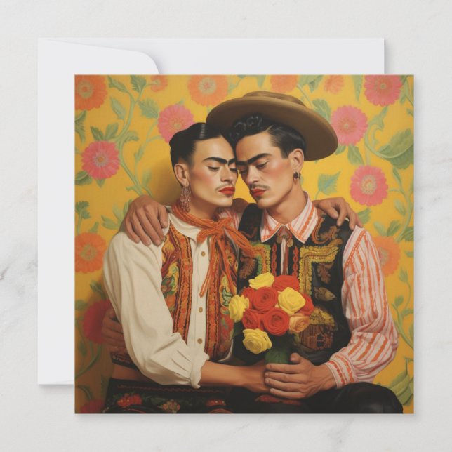 Lidelsefull omfamning julkort (Framsida)