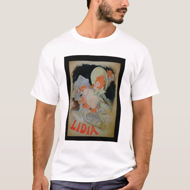 "Lidia", 1895 (färglithoen) Tee Shirt (Framsida)