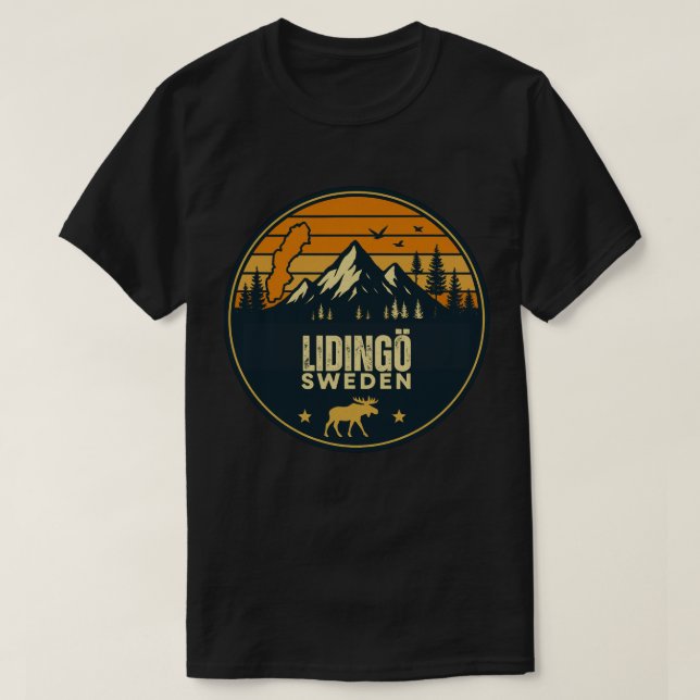 Lidingö, Sverige Sverige T Shirt (Design framsida)