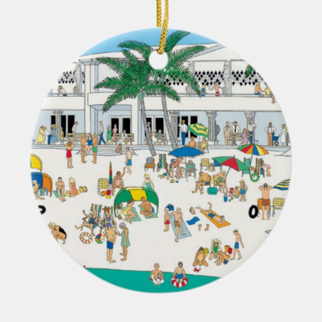 Lido Beach Sarasota Ornament (Framsidan)