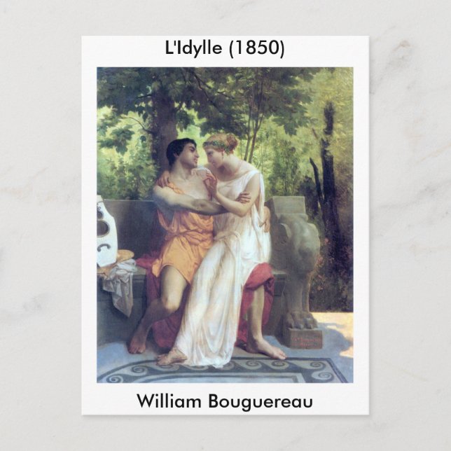 L'Idylle (1850) Vykort (Framsida)