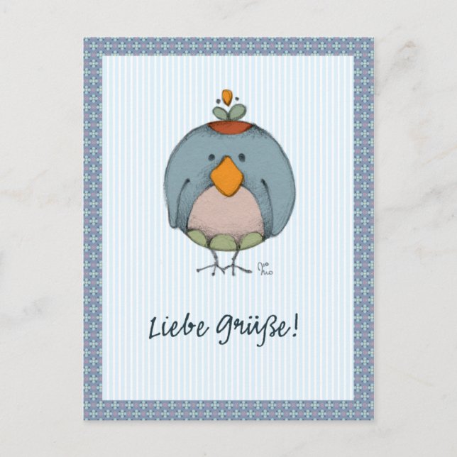 Liebe Grüße! Vykort (Framsida)