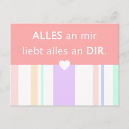 Liebe, schöne Sprüche deutscher Spruch verliebt Vykort