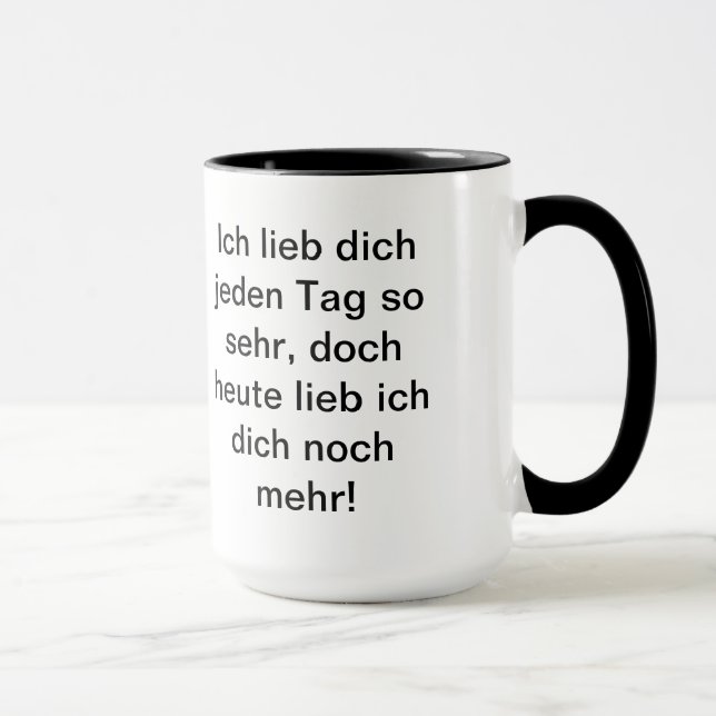 Liebesgedichte Tasse Mugg (Höger)