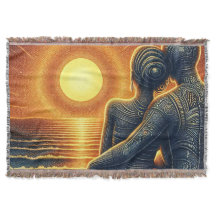 Liebespaar bei Sonnen Untergang am Meer