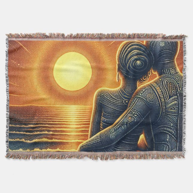 Liebespaar bei Sonnen Untergang am Meer Filt (Framsidan)