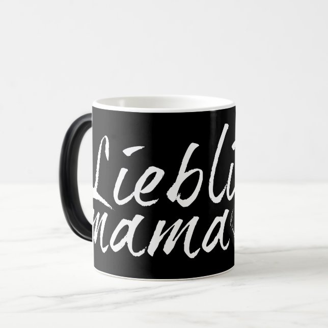 Lieblingsmama - vit 00001 magisk mugg (Framsida vänster)