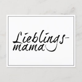 Lieblingsmamma Helg Vykort