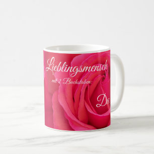 Lieblingsmensch mit zwei Buchstaben: Du! Kaffemugg