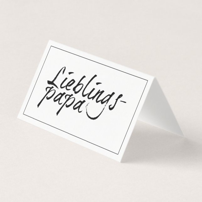 Lieblingspapa - Schriftzug 0001 Kort (Framsida)