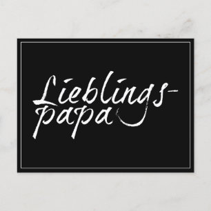 Lieblingspapa - weißer Schriftzug 0001 Helg Vykort