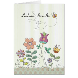 Liebste Grüße Hälsningskort
