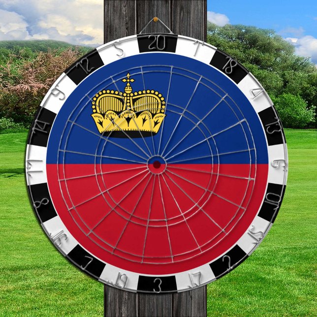 Liechtenstein Dartboard, Spel, Liechtenstein Flagg Darttavla (Skapare uppladdad)