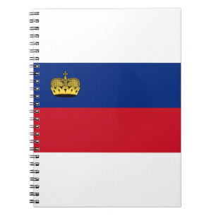 Liechtenstein Flagga Anteckningsbok
