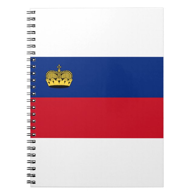 Liechtenstein Flagga Anteckningsbok (Framsidan)