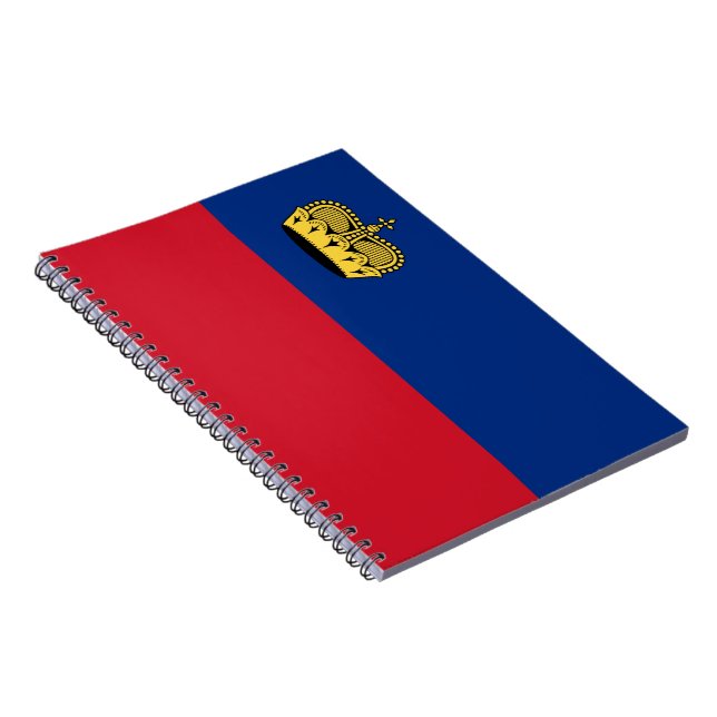 Liechtenstein Flagga Anteckningsbok (Högra Sidan)