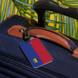 Liechtenstein flagga bagagebricka