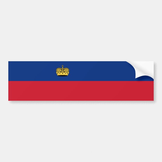 Liechtenstein Flagga Bildekal (Framsidan)
