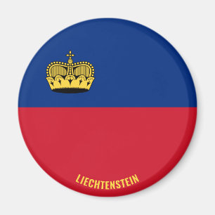 Liechtenstein Flagga Charming Patriotic Magnet