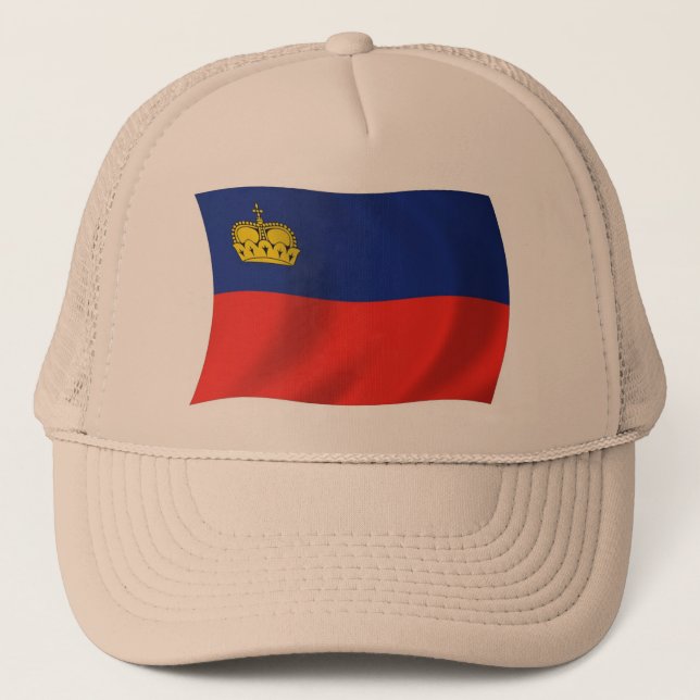 Liechtenstein Flagga Hatt Keps (Framsida)