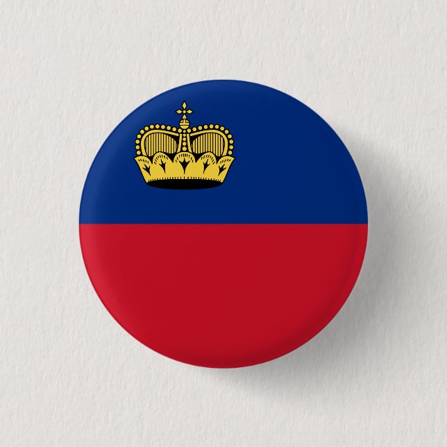 Liechtenstein Flagga Knapp (Framsida)
