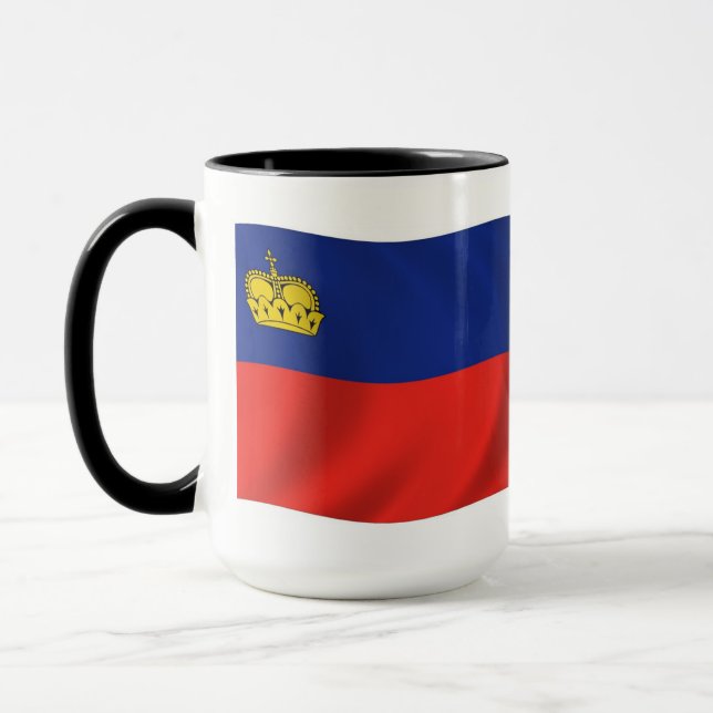 Liechtenstein Flagga Kopp (Vänster)