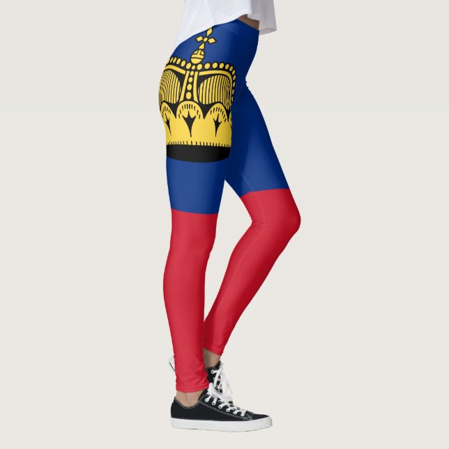 Liechtenstein Flagga Leggings (Höger)