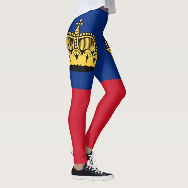 Liechtenstein Flagga Leggings (Höger)
