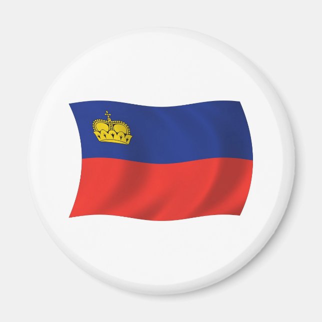 Liechtenstein Flagga Magnet (Framsidan)