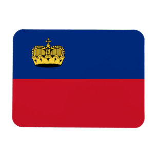 Liechtenstein-flagga Magnet