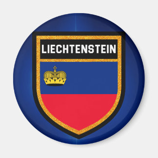 Liechtenstein Flagga Magnet