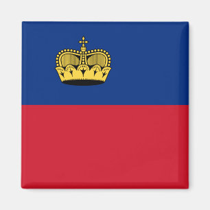 Liechtenstein Flagga Magnet