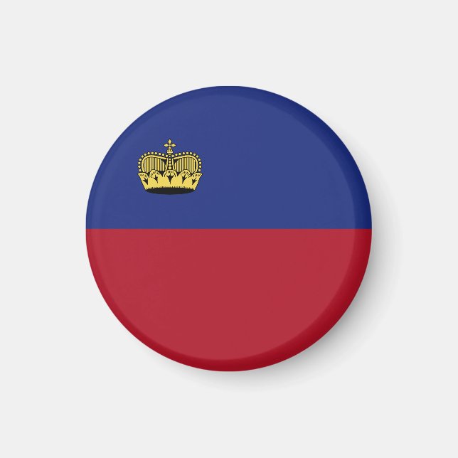 Liechtenstein flagga magnet (Framsidan)