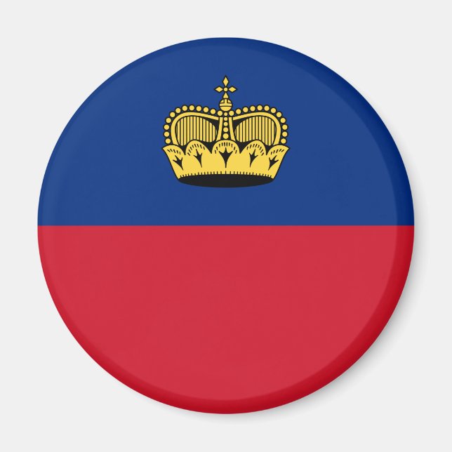 Liechtenstein Flagga Magnet (Framsidan)