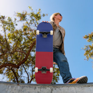 Liechtenstein flagga mini skateboard bräda 18,5 cm
