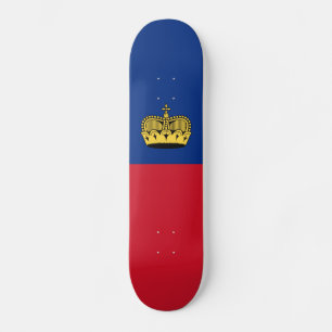 Liechtenstein Flagga Mini Skateboard Bräda 18,5 Cm