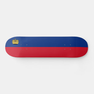 Liechtenstein Flagga Mini Skateboard Bräda 18,5 Cm
