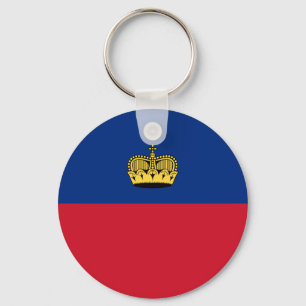 Liechtenstein-flagga Nyckelring
