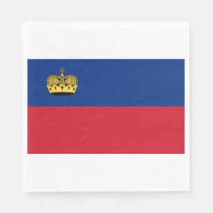 Liechtenstein Flagga Pappersservett